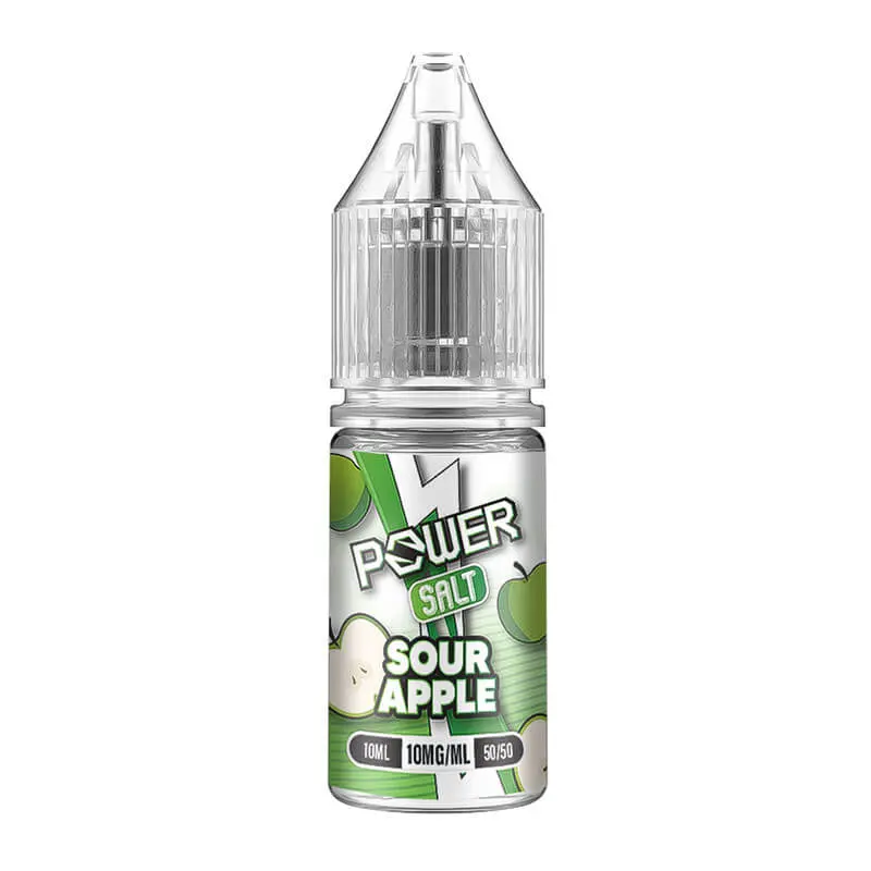 Sour Apple Nic Salt E-Liquid by Power Salt 10ml